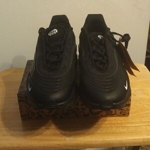 Nike Air Max Men's Sneakers Black with White Swoosh